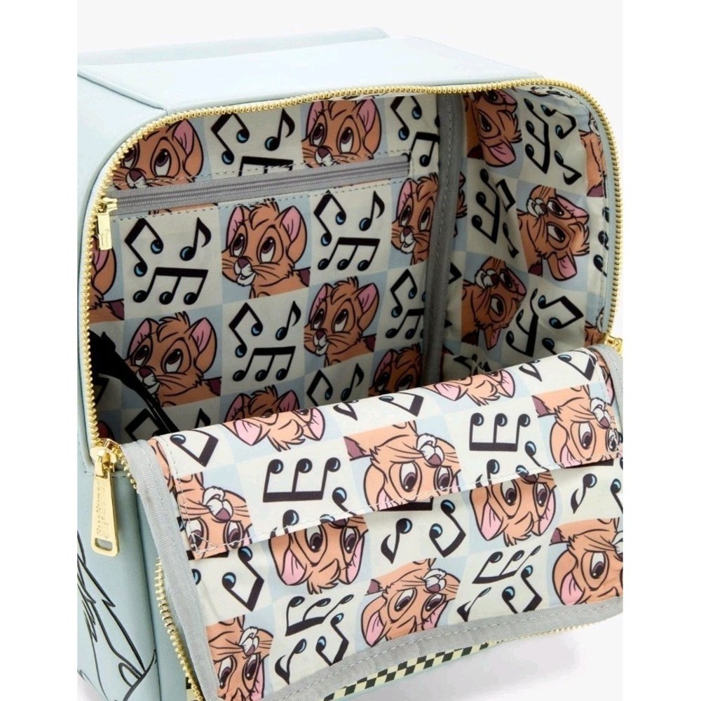 NEW Loungefly Disney Oliver and Company Oliver Music Musical Notes Mini Backpack - Picture 4 of 4